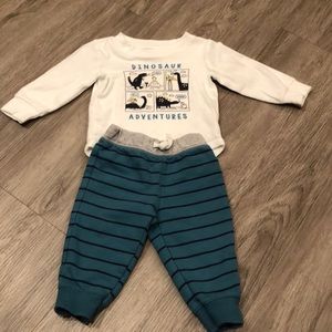 2 piece dinosaur outfit baby boy